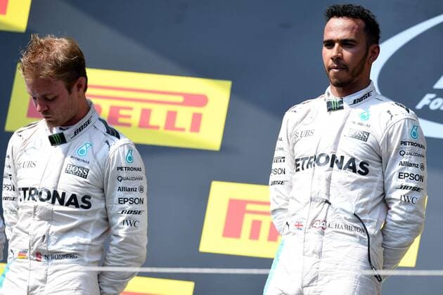 Motorsports: FIA Formula One World Championship WM Weltmeisterschaft 2016, Grand Prix of Hungary, 6 Nico Rosberg (GER, Mercedes AMG Petronas Formula One Team), 44 Lewis Hamilton (GBR, Mercedes AMG Petronas Formula One Team), xHOCHxZWEIx