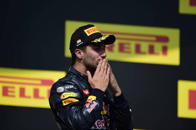 Formel 1, GP Ungarn Hungarian Grand Prix, Hungaroring, Budapest 21 - 24 July 2016 24.07.2016 - Race, 3rd position Daniel Ricciardo (AUS) Red Bull Racing RB12 