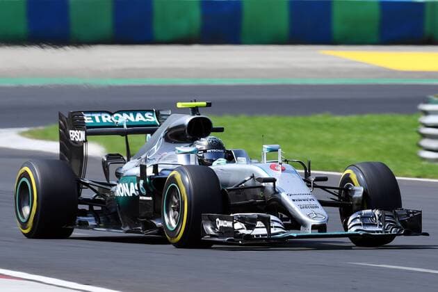 Formel 1, GP Ungarn Motorsports: FIA Formula One World Championship WM Weltmeisterschaft 2016, Grand Prix of Hungary, 6 Nico Rosberg (GER, Mercedes AMG Petronas Formula One Team), xHOCHxZWEIx