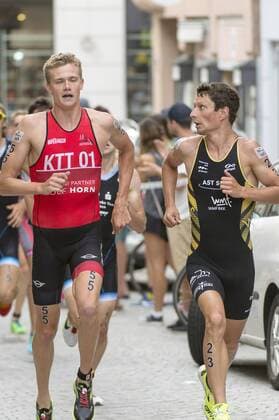 Felix Duchampt (WMF BKK-Team AST Suessen), 1. Bitburger 0,0% Triathlon-Bundesliga, Herren, Mey Generalbau Citytriathlon Tuebingen, DTU-Roadshow 2016, Deutsche Triathlon Union, 24.07.2016, Tuebingen Copyright: Walther Eibner-Pressefoto EP_SWR