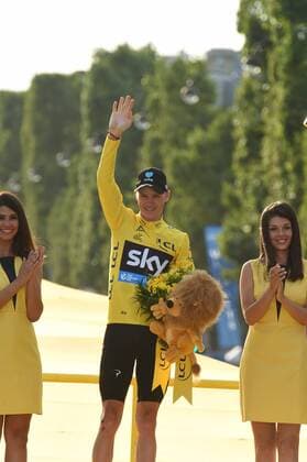 Tour de France, Siegerehrung Gesamtwertungen 24-07-2016 Tour De France; Tappa 21 Chantilly - Paris; 2016, Team Sky; Froome, Christopher; Paris; 