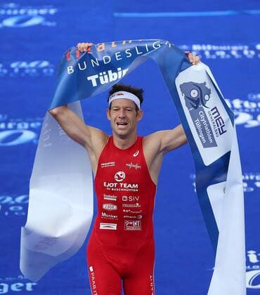 Triathlon 24.07.2016 2. Mey Generalbau Citytriathlon Tuebingen 2016 1. Bundesliga, Maenner Sieger Sven Riederer (Schweiz, TV Buschhuetten) 