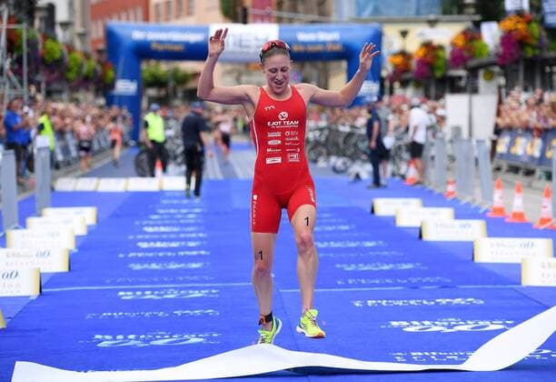 Triathlon 24.07.2016 2. Mey Generalbau Citytriathlon Tuebingen 2016 1. Bundesliga, Frauen Siegerin Jodie Stimpson (GBR, TV Buschhuetten) 