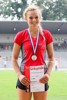 73. Deutsche U23 Meisterschaften; Bochum-Wattenscheid, 24.07.2016 Anne Klebsch (TG Oetigheim); 73. Deutsche U23 Meisterschaften am 24.07.2016 im Lohrheide-Stadion, Bochum-Wattenscheid (Nordrhein-Westfalen). xdfx