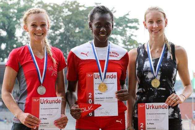 73. Deutsche U23 Meisterschaften; Bochum-Wattenscheid, 24.07.2016 Jossie Marie-J. Graumann (LG Nord Berlin); 73. Deutsche U23 Meisterschaften am 24.07.2016 im Lohrheide-Stadion, Bochum-Wattenscheid (Nordrhein-Westfalen). xdfx
