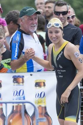 Anja Knapp (Stadtwerke Team Witten), 1. Bitburger 0,0% Triathlon-Bundesliga, Damen, Mey Generalbau Citytriathlon, DTU-Roadshow 2016, Deutsche Triathlon Union, 24.07.2016, Tuebingen Copyright: Walther Eibner-Pressefoto EP_SWR