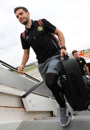 Anderlecht s Alexandru Chipciu pictured during the departure of Belgian first league soccer team RSC Anderlecht, Monday 25 July 2016 in Brussels airport, on their way to Rostov, Russia. Tomorrow Anderlecht is playing the first leg of the third qualification round for the Champions League competition against Russian team FC Rostov. VIRGINIExLEFOUR  x04898440x