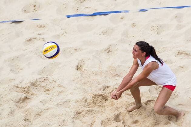 Annahme Theresa Kober; LBS-Cup Beachvolleyball A-Top, Marktplatz, Offenburg Germany, 20160724; Offenburg Copyright: Wuechnerx xEibner-Pressefoto EP_nwr