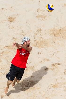Abwehr Heiko Steinkemper (USC Freiburg); LBS-Cup Beachvolleyball A-Top, Marktplatz, Offenburg Germany, 20160724; Offenburg Copyright: Wuechnerx xEibner-Pressefoto EP_nwr