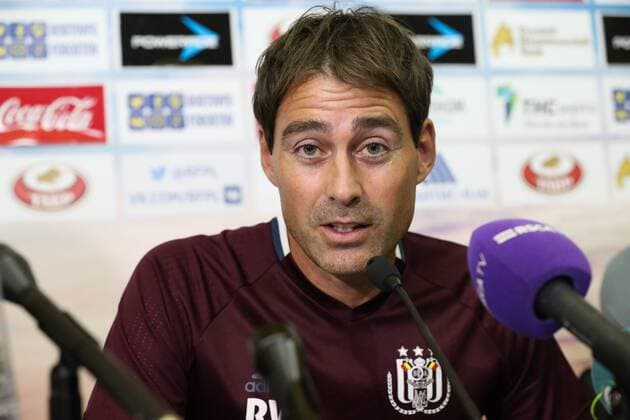Anderlecht s head coach Rene Weiler pictured during a press conference PK Pressekonferenz of Belgian first league soccer team RSC Anderlecht in Rostov-on-Don, Russia, Monday 25 July 2016. Tomorrow Anderlecht is playing the first leg of the third qualification round for the Champions League competition against Russian team FC Rostov. VIRGINIExLEFOUR  x04898639x