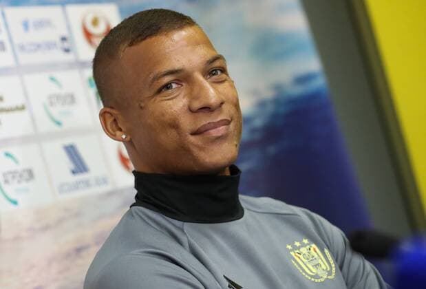 Anderlecht s Sebastien De Maio pictured during a press conference PK Pressekonferenz of Belgian first league soccer team RSC Anderlecht in Rostov-on-Don, Russia, Monday 25 July 2016. Tomorrow Anderlecht is playing the first leg of the third qualification round for the Champions League competition against Russian team FC Rostov. VIRGINIExLEFOUR  x04898644x