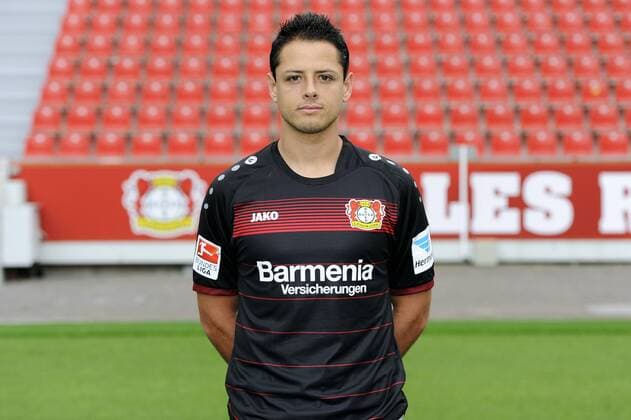 Porträt: Fußball, GER, 1.BL, Bundesliga, Liga, Porträttermin 2016 2017, Bayer Leverkusen: Javier Hernandez Chicharito (Leverkusen). Einzelbild, Portrait, Porträt.