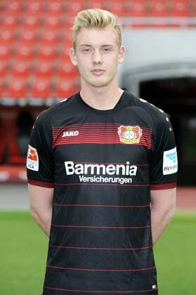 Porträt: Fußball, GER, 1.BL, Bundesliga, Liga, Porträttermin 2016 2017, Bayer Leverkusen: Julian Brandt (Leverkusen). Einzelbild, Portrait, Porträt.