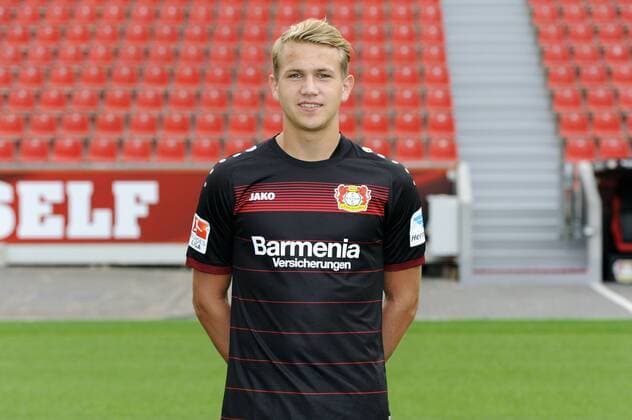 Porträt: Fußball, GER, 1.BL, Bundesliga, Liga, Porträttermin 2016 2017, Bayer Leverkusen: Lukas Boeder (Leverkusen). Einzelbild, Portrait, Porträt.