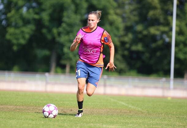 25.07.2016 xcex Deutschland, Frankfurt, Fussball, Frauenfussball Allianz Frauen-Bundesliga Saison 2016 2017 Trainingsauftakt 1. FFC Frankfurt Ana-Maria Crnogorcevic