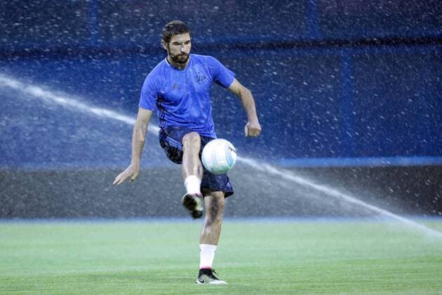 Training FC Dinamo Tbilisi on the football field Hitrec Kocijan eve of the match with GNK Dinamo 25.07.2016., Croatia, Zagreb - Training FC Dinamo Tbilisi on the football field Hitrec Kocijan eve of the match with GNK Dinamo.  LukaxStanzl PIXSELL