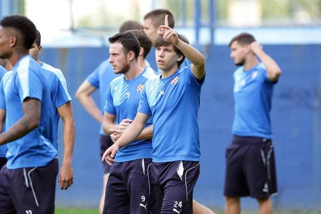 NK Dinamo did the training before the match against FC Dinamo Tbilisi 25.07.2016., Croatia, Zagreb - On the football field Hitrec Kacijan GNK Dinamo did the training before the match against FC Dinamo Tbilisi. Ante Coric.  LukaxStanzl PIXSELL