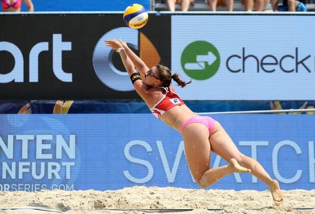 BEACHVOLLEYBALL - A1 Major Klagenfurt 2016 KLAGENFURT,AUSTRIA,26.JUL.16 - Beach volleyball Beachvolleyball - FIVB World Tour 2016, A1 Major Klagenfurt, women. Image shows Dunja Gerson (SUI). GEPAxpictures xDanielxGoetzhaber