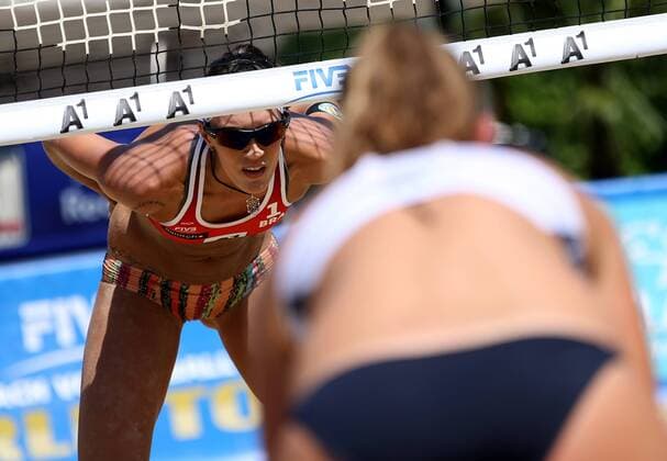 BEACHVOLLEYBALL - A1 Major Klagenfurt 2016 KLAGENFURT,AUSTRIA,26.JUL.16 - Beach volleyball Beachvolleyball - FIVB World Tour 2016, A1 Major Klagenfurt, women. Image shows Fernanda Berti Alves (BRA). GEPAxpictures xDanielxGoetzhaber