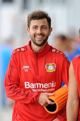 Admir Mehmedi ( Bayer 04 Leverkusen ) gut gelaunt zuversichtlich. Training Bayer 04 Leverkusen, Fussball, 1. Bundesliga, 14.07.2016 Foto : Thomas Thienel Eibner Leverkusen Copyright: Thienel Eibner-Pressefoto EP_TTL