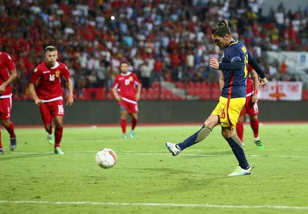 SOCCER - CL, quali, Tirana vs RBS ELBASAN,ALBANIA,26.JUL.16 - SOCCER - UEFA Champions League, qualification, FK Partizani Tirana vs Red Bull Salzburg. Image shows Jonatan Soriano (RBS). GEPAxpictures xFelixxRoittner