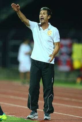 SOCCER - CL, quali, Tirana vs RBS ELBASAN,ALBANIA,26.JUL.16 - SOCCER - UEFA Champions League, qualification, FK Partizani Tirana vs Red Bull Salzburg. Image shows head coach Adolfo Sormani (Tirana). GEPAxpictures xFelixxRoittner