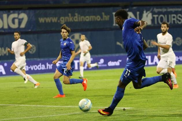 Zagreb, 26.7.2016., Stadion Maksimir - UEFA Champions League, Third qualifying round, First leg. GNK DINAMO Zagreb (blue) - DINAMO Tbilisi (white) 2:0 Junior FERNANDES (11) and Ante CORIC (24)