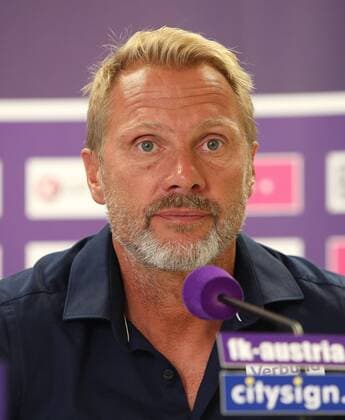 SOCCER - EL quali, A.Wien vs Trnava, preview STEINBRUNN,AUSTRIA,27.JUL.16 - SOCCER - UEFA Europa League, qualification, FK Austria Wien vs FC Spartak Trnava, preview, press conference PK Pressekonferenz of A.Wien. Image shows head coach Thorsten Fink (A.Wien). GEPAxpictures xChristianxOrt