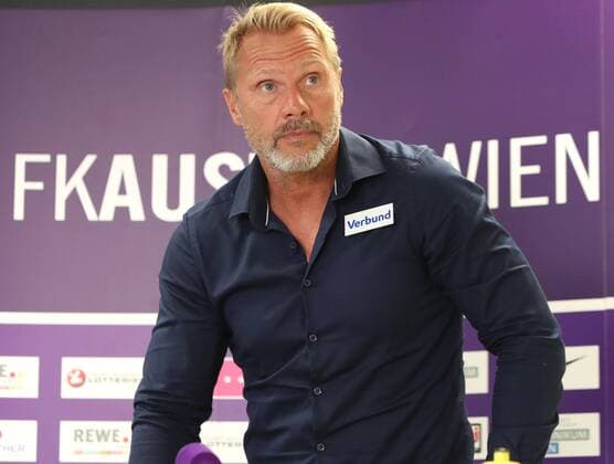 SOCCER - EL quali, A.Wien vs Trnava, preview STEINBRUNN,AUSTRIA,27.JUL.16 - SOCCER - UEFA Europa League, qualification, FK Austria Wien vs FC Spartak Trnava, preview, press conference PK Pressekonferenz of A.Wien. Image shows head coach Thorsten Fink (A.Wien). GEPAxpictures xChristianxOrt