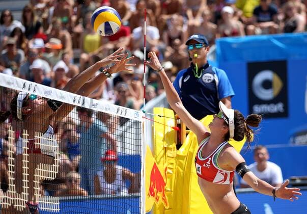 BEACHVOLLEYBALL - A1 Major Klagenfurt 2016 KLAGENFURT,AUSTRIA,27.JUL.16 - Beach volleyball Beachvolleyball - FIVB World Tour 2016, A1 Major Klagenfurt, women. Image shows Lena Maria Plesiutschnig (AUT). GEPAxpictures xDanielxGoetzhaber