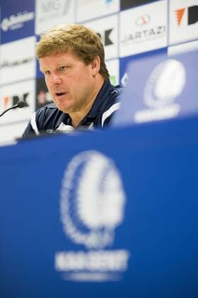 Gent s head coach Hein Vanhaezebrouck pictured during a press conference PK Pressekonferenz of Belgian first league soccer team KAA Gent, Wednesday 27 July 2016, in Gent. Tomorrow Gent is playing the first leg of the third qualifying round in the Europa League competition against Romania s FC Viitorul Constanta. JASPERxJACOBS  x04899393x