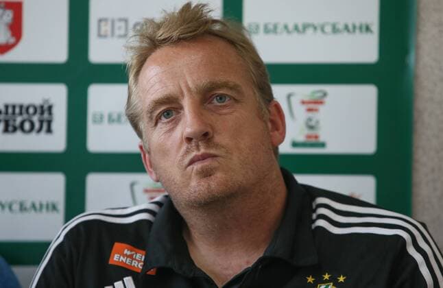 SOCCER - EL quali, Zhodino vs Rapid, preview ZHODZINA,BELARUS,27.JUL.16 - SOCCER - UEFA Europa League, qualification, FC Torpedo Zhodino vs SK Rapid Wien, preview. Image shows head coach Mike Bueskens (Rapid). Keywords: Wien Energie. GEPAxpictures xMarioxKneisl