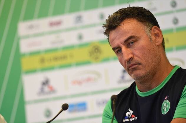 Christophe Galtier (Coach saint etienne) FOOTBALL : PK - AS Saint Etienne - Europa Ligue - 3. Quali Runde - 27 07 2016 FredericChambertx 