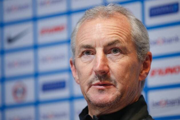 Cork s head coach John Caulfield pictured during a press conference PK Pressekonferenz of Irish team Cork City F.C., Wednesday 27 July 2016, in Genk. Tomorrow Cork is playing the first leg of the third qualifying round in the Europa League competition against Belgian first league soccer team KRC Genk. BRUNOxFAHY  x04899463x