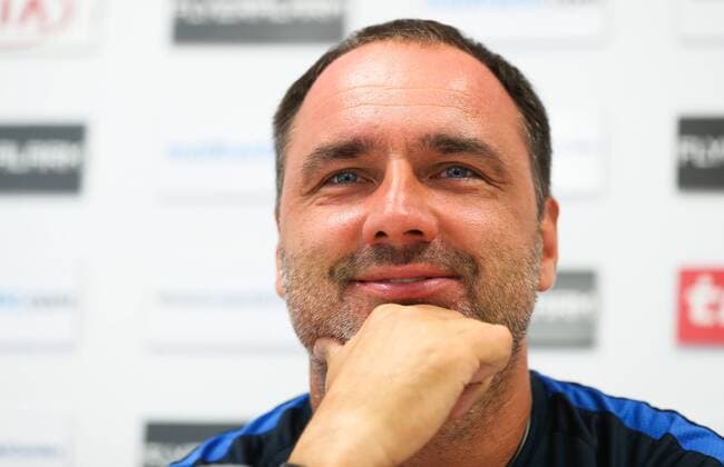SOCCER - EL quali, Admira vs Liberec, preview MARIA ENZERSDORF,AUSTRIA,27.JUL.16 - SOCCER - UEFA Europa League, qualification, FC Admira Wacker Moedling vs FC Slovan Liberec, preview, press conference PK Pressekonferenz of Liberec. Image shows head coach Jindrich Trpisovsky (Liberec). GEPAxpictures xPhilippxBrem