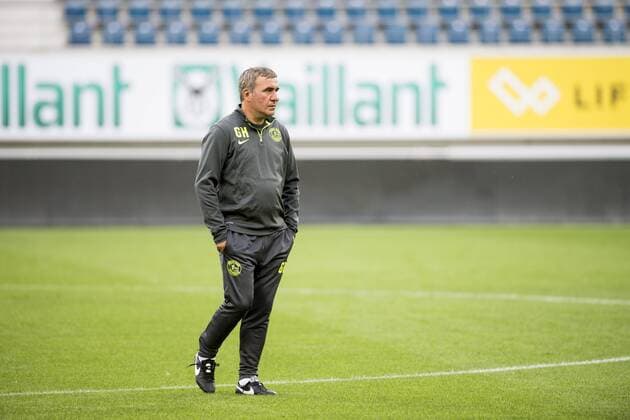 Viitorul s head coach Gheorghe Hagi pictured in action during a training session of Romanian team FC Viitorul Constanta, Wednesday 27 July 2016, in Gent. Tomorrow Viitorul is playing the first leg of the third qualifying round in the Europa League competition against Belgian first league soccer team KAA Gent. JASPERxJACOBS  x04899564x