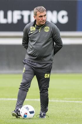 Viitorul s head coach Gheorghe Hagi pictured in action during a training session of Romanian team FC Viitorul Constanta, Wednesday 27 July 2016, in Gent. Tomorrow Viitorul is playing the first leg of the third qualifying round in the Europa League competition against Belgian first league soccer team KAA Gent. JASPERxJACOBS  x04899572x
