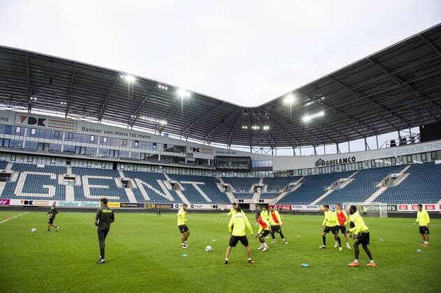 Illustration picture taken a training session of Romanian team FC Viitorul Constanta, Wednesday 27 July 2016, in Gent. Tomorrow Viitorul is playing the first leg of the third qualifying round in the Europa League competition against Belgian first league soccer team KAA Gent. JASPERxJACOBS  x04899591x