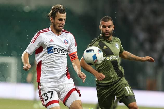 PETER KLESCIK TRENCIN NEMANJA NIKOLIC LEGIA FOOTBALL SEASON 2016 17 CHAMPIONS LEAGUE QUALIFICATION THIRD ROUND AS TRENCIN - LEGIA WARSAW  160727CHW017