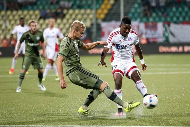 UEFA CHAMPIONS LEAGUE QUALIFICATION THIRD ROUND MATCH IN ZILINA: AS TRENCIN - LEGIA WARSAW IGOR LEWCZUK SAMUEL KALU  160727PYK0010