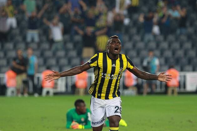 UEFA Champions League Third qualifying round first leg match between Fenerbahce Istanbul and Monaco on July 27, 2016 at the Ulker Stadium in Istanbul,Turkey. Pictured: Emmanuel Emenike of Fenerbahce. 