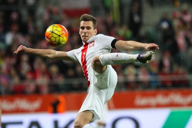 November 17, 2015 - Warsaw, Poland - Polish player Arkadiusz Milik will play in italian team Napoli in season 2016 17. ..Last season Milik hit 24 goals and provided 12 assists in 42 games for Ajax. Arkadiusz Milik will play in Napoli in season 2016 17  - ZUMAn230