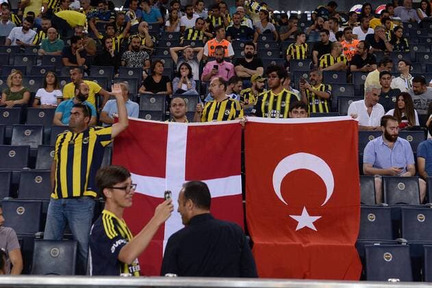 UEFA Champions League Third qualifying round first leg match between Fenerbahce Istanbul and Monaco on July 27, 2016 at the Ulker Stadium in Istanbul,Turkey. Final Score : Fenerbahce 2 - Monaco 1 Pictured: Fans of Fenerbahce. 