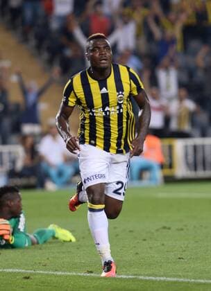 UEFA Champions League Third qualifying round first leg match between Fenerbahce Istanbul and Monaco on July 27, 2016 at the Ulker Stadium in Istanbul,Turkey. Final Score : Fenerbahce 2 - Monaco 1 Pictured: Emmanuel Emenike of Fenerbahce . 