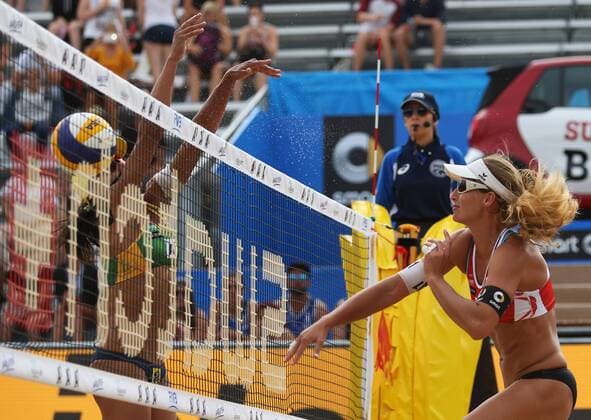 BEACHVOLLEYBALL - A1 Major Klagenfurt 2016 KLAGENFURT,AUSTRIA,28.JUL.16 - Beach volleyball Beachvolleyball - FIVB World Tour 2016, A1 Major Klagenfurt, women. Image shows Barbara Hansel (AUT). GEPAxpictures xDanielxGoetzhaber