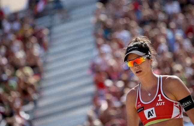 BEACHVOLLEYBALL - A1 Major Klagenfurt 2016 KLAGENFURT,AUSTRIA,28.JUL.16 - Beach volleyball Beachvolleyball - FIVB World Tour 2016, A1 Major Klagenfurt, women. Image shows Lena Maria Plesiutschnig (AUT). GEPAxpictures xDanielxGoetzhaber