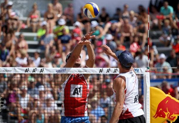 BEACHVOLLEYBALL - A1 Major Klagenfurt 2016 KLAGENFURT,AUSTRIA,28.JUL.16 - Beach volleyball Beachvolleyball - FIVB World Tour 2016, A1 Major Klagenfurt, men. Image shows Martin Ermacora (AUT). GEPAxpictures xDanielxGoetzhaber