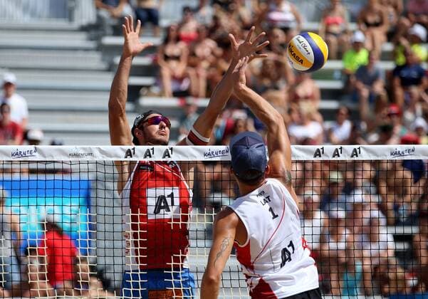 BEACHVOLLEYBALL - A1 Major Klagenfurt 2016 KLAGENFURT,AUSTRIA,28.JUL.16 - Beach volleyball Beachvolleyball - FIVB World Tour 2016, A1 Major Klagenfurt, men. Image shows Martin Ermacora (AUT). GEPAxpictures xDanielxGoetzhaber