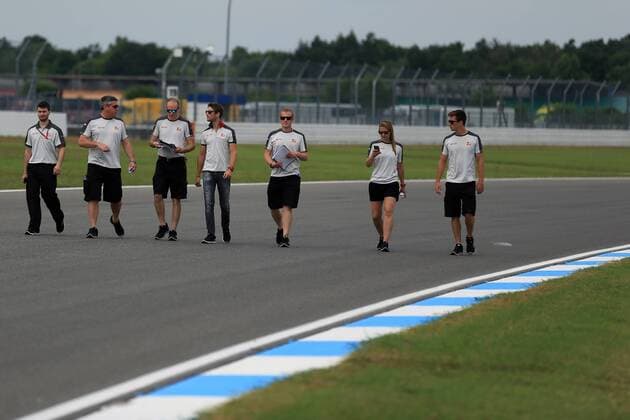 28.07.2016. Hockenheim, Germany. Drivers press conference PK Pressekonferenz at Hockenheimring in Hockenheim, Germany, 28 July 2016. The Grand Prix of Germany takes place on 31 July 2016. Haas F1 Team & x2013; Romain Grosjean. xLeannexBoonx  ActionPlus11766160