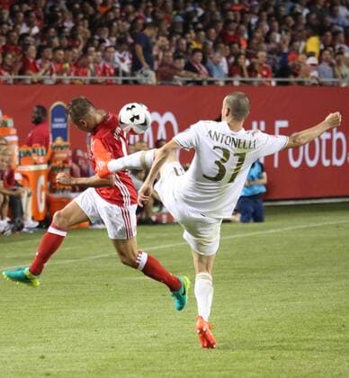 July 27, 2016 - Chicao, Illinois, U.S - AC MILAN DEFENDER ANTONELLI LUCA (31) in action during the first half of the game at Soldier Field. SOCCER 2016: Penalties were needed to break a 3-3 draw between Bayern Munich and AC Milan Wednesday July 27, 2016 at Soldier Field in Chicago, Illinois. AC Milan won the shootout 5-3. - ZUMAl136